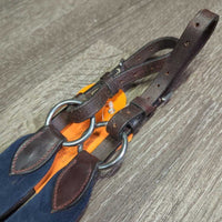 Leather & Elastic Breastplate, Running Martingale Attachment *vgc, clean, stains, residue, mnr scrapes & dents
