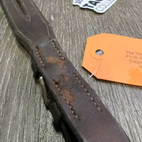 Flat Leather Running Martingale Attach Only, Buckle *gc, scrapes, peeled, cracked, stiff, dry, sliced keeper
