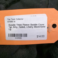 Thick Fleece Saddle Cover *gc, linty, faded, v.hairy
