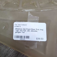 Gel Front Riser Pad, bag *vgc, mnr hair, dirt, discolor, gouges
