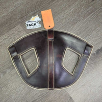 Leather & Felt Poll Guard Head Bumper *gc, stains, hairy, clumpy, clean & dirty
