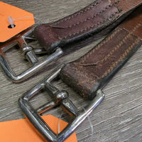 Thick Stirrup Leathers *gc, clean, uneven, dry, stiff, dents, rubs, stains, creases, scrapes
