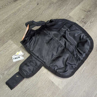 Closed Front Med Winter Dog Coat, velcro *xc/like new, clean, mnr stains
