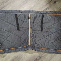 Quilt Dressage Pad, mesh spine, piping *gc, clean, mnr stains, hair, rubs, puckers, dirt, threads, faded
