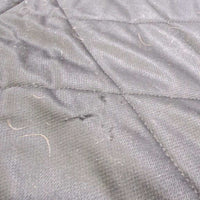 Quilt Dressage Pad, mesh spine, piping *gc, clean, mnr stains, hair, rubs, puckers, dirt, threads, faded
