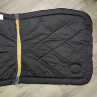 Quilt Dressage Pad, mesh spine, piping *gc, clean, mnr stains, hair, rubs, puckers, dirt, threads, faded

