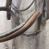 Rsd Bridle, Braided Reins *gc/vgc, clean, mnr dirty, residue, stains, rubs & scuffs, dry, stiff, twists
