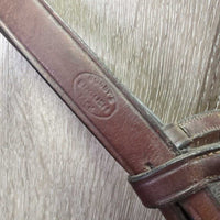 Rsd Bridle, Braided Reins *gc/vgc, clean, mnr dirty, residue, stains, rubs & scuffs, dry, stiff, twists
