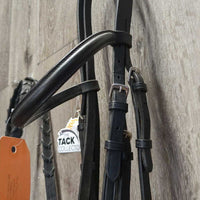 Rsd Bridle, Braided Reins *vgc/gc, dry, mnr dirt/residue, creases, edge scrapes, stiff
