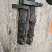 Rsd Bridle, Braided Reins *vgc/gc, dry, mnr dirt/residue, creases, edge scrapes, stiff
