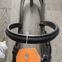 Rsd Bridle, Braided Reins *vgc/gc, dry, mnr dirt/residue, creases, edge scrapes, stiff
