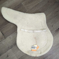 Wool Fitted Hunter Saddle Pad *gc, older, stains, hairy, clumpy, edge rubs
