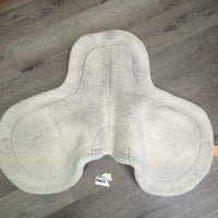 Wool Fitted Hunter Saddle Pad *gc, older, stains, hairy, clumpy, edge rubs
