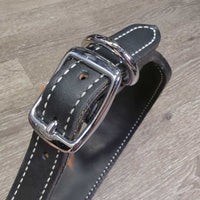 Spikes Wide Thick Hvy Leather Dog Collar, studs *like new, mnr film
