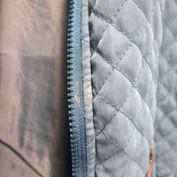 Quilt Vest, zipper *gc, unstitched seams, mnr dirt?stains
