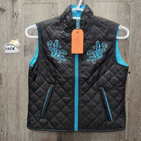 JUNIORS Quilt & Bling Vest *vgc
