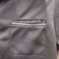 SS Polo Shirt, 1/4 Button Up *vgc, mnr hair, linty & faded?
