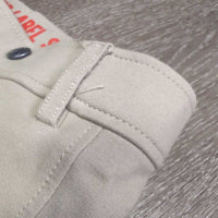 JUNIORS Euro Seat Breeches *vgc/gc, clean, mnr stains, rubs, pills & thread, v.mnr hole
