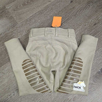 JUNIORS Euro Seat Breeches *vgc/gc, clean, mnr stains, rubs, pills & thread, v.mnr hole
