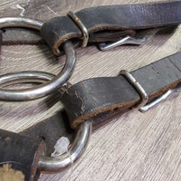 Soft Fleece Lined Stamped Western Breastcollar, snap *gc, clean, dirty, stains, clumpy, hairy, older, scrapes, xholes
