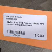 Nylon Hay Bag *vgc/xc, clean, mnr stains
