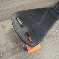 Padded Leather Short - Dressage Girth, 2x els *vgc, mnr hair, dirt & rubs
