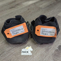 2 Hoof Boots, attached Gaiters, 2 Straps *xc/like, clean mnr dirt/residue & hair, older
