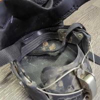 2 Hoof Boots, attached Gaiters, 2 Straps *xc/like, clean mnr dirt/residue & hair, older
