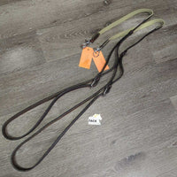 Elastic & Soft Leather Side Reins, Hvy Buckles *xc, clean
