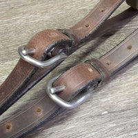 Elastic & Soft Leather Side Reins, Hvy Buckles *xc, clean
