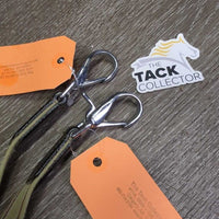 Elastic & Soft Leather Side Reins, Hvy Buckles *xc, clean
