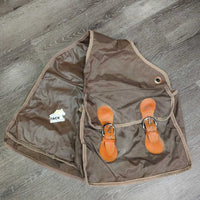 Hvy Nylon Saddle Trail Bags, Buckles *gc, older, dirt, stains, rust, bubbles, edge rubs
