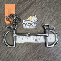Jointed Kimberwick Bit, chain *gc, clean & dirty, scratches, rubs, residue
