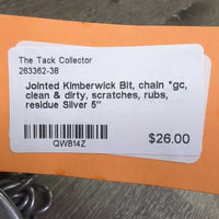 Jointed Kimberwick Bit, chain *gc, clean & dirty, scratches, rubs, residue

