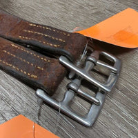 Thick Stirrup Leathers *vgc, clean, dents, bent, older
