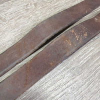 Thick Stirrup Leathers *vgc, clean, dents, bent, older
