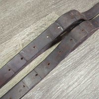 Thick Stirrup Leathers *vgc, clean, dents, bent, older
