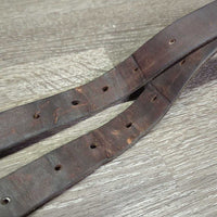 Thick Stirrup Leathers *vgc, clean, dents, bent, older
