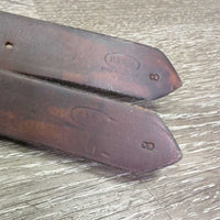 Thick Stirrup Leathers *vgc, clean, dents, bent, older
