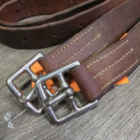 Thick Wide Stirrup Leathers *vgc, clean, scratches, dents, creases, xholes, older
