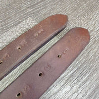 Thick Wide Stirrup Leathers *vgc, clean, scratches, dents, creases, xholes, older
