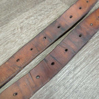 Thick Wide Stirrup Leathers *vgc, clean, scratches, dents, creases, xholes, older
