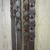 Rsd Bridle, Braided Reins *gc/fair, clean, scrapes, xholes, reaired, creases, bent, stiff
