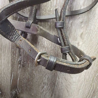 Rsd Bridle, Braided Reins *gc/fair, clean, scrapes, xholes, reaired, creases, bent, stiff
