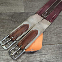 Thin Leather Girth, els *vgc/xc, clean, older, mnr stains, rubs & film
