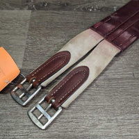 Thin Leather Girth, els *vgc/xc, clean, older, mnr stains, rubs & film
