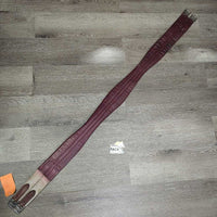 Thin Leather Girth, els *vgc/xc, clean, older, mnr stains, rubs & film
