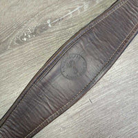 Padded Leather Girth, 1x els *gc/fair, rubs, scrapes, deep creases, older, rust, els: rubs, frays & torn
