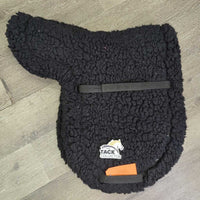 v.Thick Fleece Fitted Dressage Saddle Pad *vgc, clean, mnr hair, clumpy
