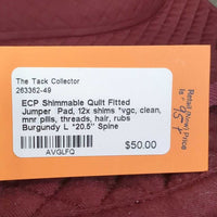 Shimmable Quilt Fitted Jumper Pad, 12x shims *vgc, clean, mnr pills, threads, hair, rubs
